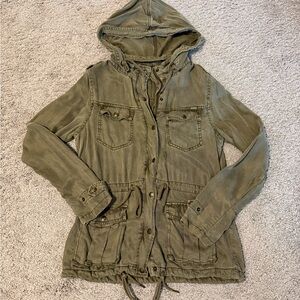 Max Jeans Utility Jacket with Hood